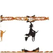 girlanda czarownice czarno pomaranczowa widmann 300 cm