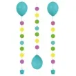 girlanda do balonow kropki amscan mix 100 cm 3 szt