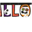 girlanda happy halloween kolorowa amscan 180 cm