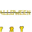girlanda happy halloween kosci zolta widmann 200 cm