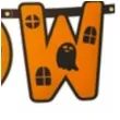 girlanda happy halloween pomaranczowa partypal 185cm