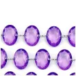 girlanda krysztalowa fiolet 18mm 100 cm