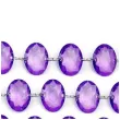 girlanda krysztalowa fiolet 18mm 100 cm