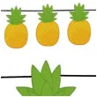 girlanda papierowa ananasy guirca 300 cm