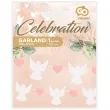 girlanda papierowa aniolki z serduszkami rozowy godan 150 cm