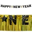 girlanda papierowa happy new year gwiazdki godan 180 cm