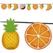 girlanda papierowa owoce tropikalne mix guirca 300 cm