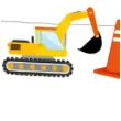 girlanda papierowa plac budowy godan 360 cm