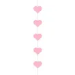 girlanda papierowa serca rozowa jasna partydeco 300 cm