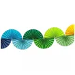 girlanda papierowa teczowe wachlarze partydeco 250 cm