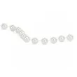 girlanda perlowa sznur perel korale na szpuli dekoracja na wesele komunie 12 mm 5 m