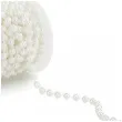 girlanda perlowa sznur perel korale na szpuli dekoracja na wesele komunie 8 mm 10 m