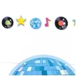 girlanda retro disco partypal 150 cm