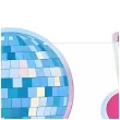 girlanda retro disco partypal 150 cm