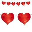 girlanda serca klasyczne czerwona folat 600 cm