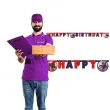girlanda spiderman happy birthday procos 200 cm