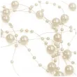girlandy perlowe kremowy partydeco 130cm 5 szt