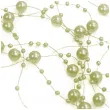 girlandy perlowe oliwkowy jasny partydeco 130cm 5 szt