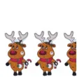 guziki kreatywne reniferki brazowe titanum 10 szt