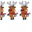 guziki kreatywne reniferki brazowe titanum 10 szt