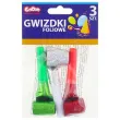 gwizdki trabki mix kolorow godan 3 szt