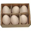 jajka kurze dekoracyjne bezowe aliga 6 szt