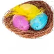 jajka wielkanocne pisanki w gniazdku brewis 4 szt