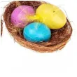jajka wielkanocne pisanki w gniazdku brewis 4 szt