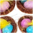 jajka wielkanocne pisanki w gniazdku brewis 4 szt