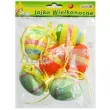 jajka zawieszki recznie malowane w paski mix aliga 6 cm 6 szt