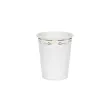 jednorazowe naczynia kubeczki papierowe ornament biale wesele komunia 220 ml 6 szt