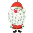 kalendarz adwentowy mikolaj z broda guirca 34 cm