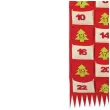 kalendarz adwentowy swiety mikolaj guirca 85 cm