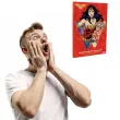 kalendarz adwentowy wonder woman z czekoladkami czerwony dekora