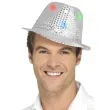 kapelusz cekinowy swiecacy srebrny smiffys