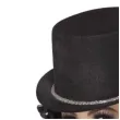 kapelusz cylinder reka szkieleta i piora czarny smiffys
