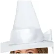 kapelusz czarownica deluxe z kokarda bialy smiffys
