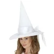 kapelusz czarownica deluxe z kokarda bialy smiffys