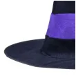 kapelusz czarownica welurowa w paski czarno fioletowy arpex