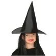 kapelusz czarownica z wlosami czarny guirca