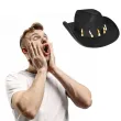 kapelusz kowbojskie trofea czarny funny fashion
