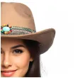 kapelusz piankowy na karnawal country kowboj dziki zachod western bezowy