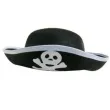 kapelusz pirat czaszka czarny partytino