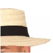 kapelusz slomkowy z czarnym paskiem guirca