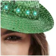 kapelusz swiety patryk cekinowy led zielony smiffys