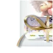 karnet na banknot chrzest swiety aniol serduszko 100x65 mm