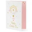 kartka okolicznosciowa baby shower girl hello little one rozowa partydeco 14x20 cm