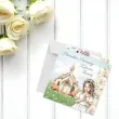kartka okolicznosciowa dziewczynka i kosciol prezent pamiatka na komunie swieta 15x15 cm