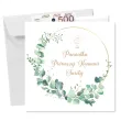 kartka okolicznosciowa eukaliptus beauty prezent pamiatka na komunie swieta 15x15 cm