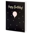 kartka okolicznosciowa happy birthday 30 z koperta czarna partydeco 10 5 x 14 8 cm